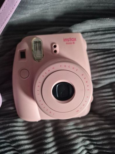 Pink Fujifilm Instax Mini 8 + Case (USED ONCE - Mint Condition)