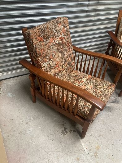 Pair of arts and crafts chairs