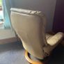 Ekornes Stressless Beige Leather 3-Seater Recliner Sofa Matching Armchair Made in Norway Image 7