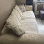 Large loose cover cream Couch Image 5
