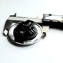 Mercedes - Benz 57mm gloss BLACK Wreath Flat Bonnet Badge Emblem A2228170415  /  A2048170616 Image 6