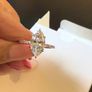 Brand new lab-grown diamond engagement ring for sale, never worn Image 4