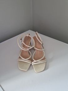 White heel sandals