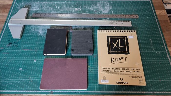 Used art supplies