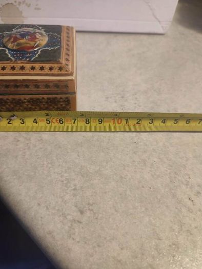 Handmade SMALL Wooden Jewelry Box, Asian Wooden Storage Box, Antique Jewelry Box