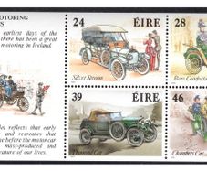 1989 Ireland Motoring Classics Commemorative Stamps Booklet Pane Mint Never Hinged (MNH). Hibernian HP32