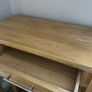 Solid Oak Console Table Image 4