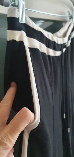 GUCCI black striped cotton  track pants Sz M (10-14) Rrp 450 (New)