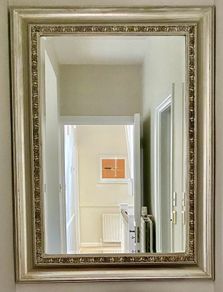 Antique silver mirror