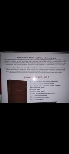 Holy Bible nkjv Large print wide margin reference brown leathersoft brand new on3ne3ss
