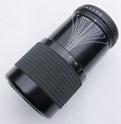 Pentacon Prakticar PB 4-5.6/55-200 MC is a vintage manual focus zoom lens made in East Germany