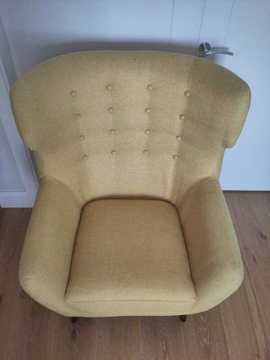 Kubrick Wing Back Armchair, Ochre Yellow
