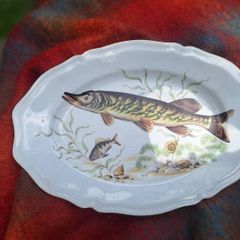 Limoges Pike Fish Platter
