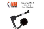 iPad Air 2 Mini 4 Pro 12.9 Replacement Home Menu Button and Flex for Black