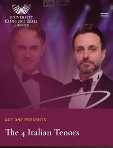 The 4 Italian Tenors tickets x2