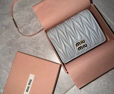 miu miu matelasse leather wallet