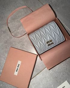 miu miu matelasse leather wallet