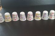 Bone China Thimbles Months of the Year Themed