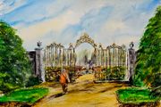 powerscourt house watercolour