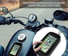 Universal Motorcycle Fuel Tank Bag With Magnetic Waterproof Moto Fuel Tank For Mobile Phone Holder Case Transparent Touch Screen