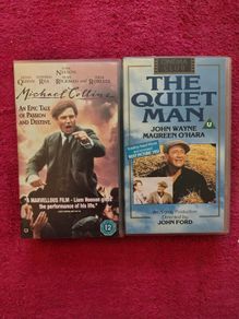 Videos "Michael Collins" and "The Quiet Man".  Near mint condition