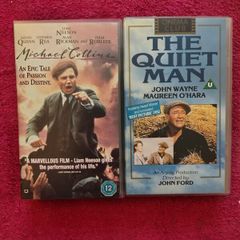 Videos "Michael Collins" and "The Quiet Man".  Near mint condition