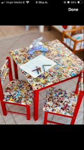 Child's table and chairs