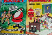 Pair of 1980s Krazy comic childrens  annuals