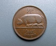 1953 Half Penny