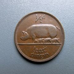 1953 Half Penny