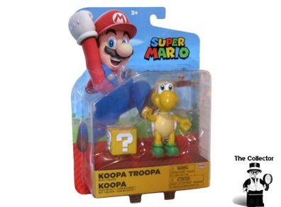 Super Mario Koopa Troopa with Block 4 Inch Jakks Pacific Action Figure Nintendo Brand New Sealed
