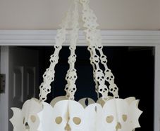 Halloween Decorations - Chandelier made of skulls