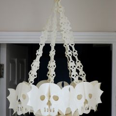 Halloween Decorations - Chandelier made of skulls