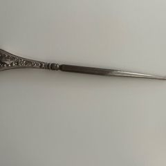 Victorian button hook silver handle