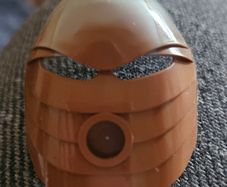 Bionicle Mask Rau with Marbled Pearl Light Gray Pattern
