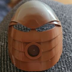 Bionicle Mask Rau with Marbled Pearl Light Gray Pattern