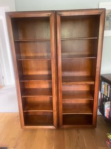 Set of solid French Cherrywood Shelving units