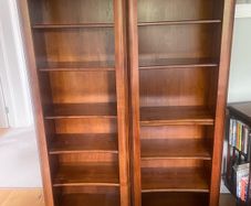 Set of solid French Cherrywood Shelving units