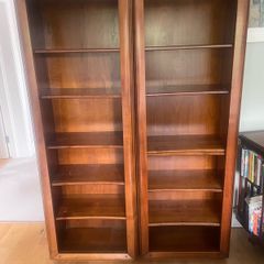 Set of solid French Cherrywood Shelving units