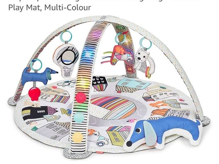 Colourful baby activity gym with music and toys