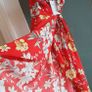 BERSHKA red floral ruffle frill wrap dress Sz S (Fit 8-10UK) - Bnwt Image 3