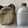 Vintage army issue water bottle in canvas Image 3
