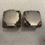 Pair 1912 Sheffield silver top inkwell Image 3