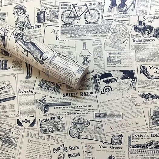 Decorative Wallpaper Self-Adhesive Wallpaper Retro Style Printed Stick Paper Easy to Apply Peel and Stick Wallpaper MULTIPLE SIZES AVAILABLE (FREE SHIPPING)