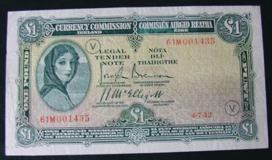 Ireland war code Lady Lavery banknote