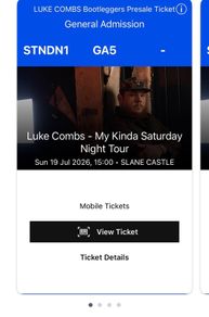 Slane Castle - Luke Combs 19 July