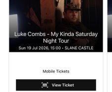 Slane Castle - Luke Combs 19 July