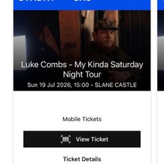 Slane Castle - Luke Combs 19 July