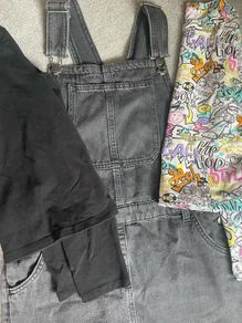Girls dungaree dress, age 11
