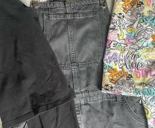 Girls dungaree dress, age 11